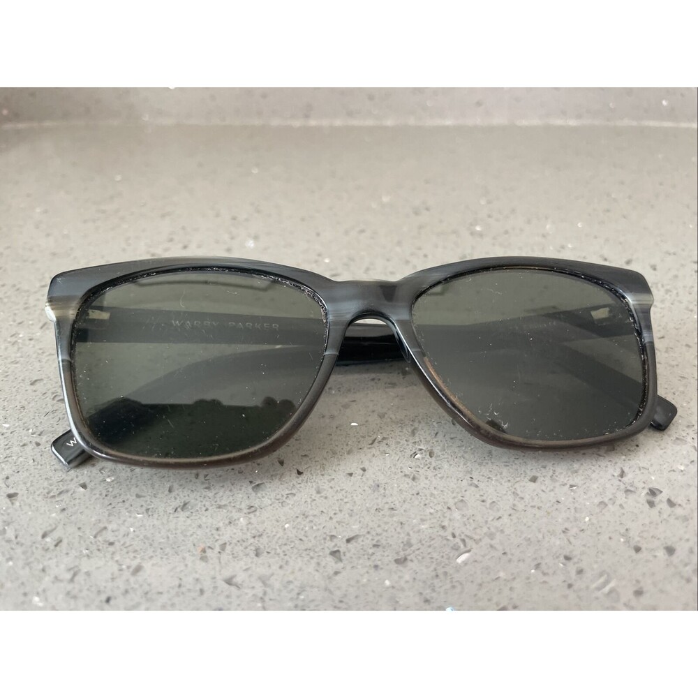Warby Parker Sunglasses *FRAMES ONLY* Barkley M 125, 53 - 18 - 142, Gray Black